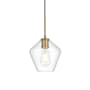 Elegant Lighting Gene 8" Wide Mini Pendant Satin Gold