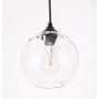 Elegant Lighting Cashel Single Light 8" Wide Mini Pendant Black