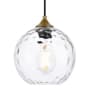 Elegant Lighting Cashel Single Light 8" Wide Mini Pendant Brass
