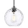 Elegant Lighting Cashel Single Light 8" Wide Mini Pendant Chrome