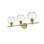 Elegant Lighting Collier 3 Light 28" Wide Vanity Light Satin Gold