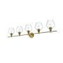 Elegant Lighting Gene 5 Light 47" Wide Vanity Light Satin Gold