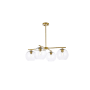 Elegant Lighting Opus 4 Light 31" Wide Pendant Brass
