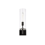 Elegant Lighting Savant 18" Tall Bathroom Sconce Black / Clear