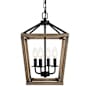 Elegant Lighting Gage 4 Light 12" Wide Pendant Brown
