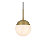 Elegant Lighting Eclipse 8" Wide Mini Pendant Satin Gold
