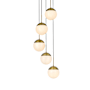 Elegant Lighting Eclipse 5 Light 18" Wide Multi Light Pendant Satin Gold