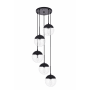 Elegant Lighting Eclipse 5 Light 18" Wide Multi Light Pendant Black