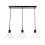 Elegant Lighting Clive 3 Light 35" Wide Linear Pendant Black