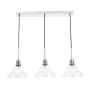 Elegant Lighting Clive 3 Light 35" Wide Linear Pendant Chrome
