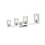 Elegant Lighting Cassie 4 Light 32" Wide Vanity Light Chrome
