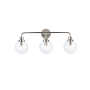 Elegant Lighting Hanson 3 Light 28" Wide Vanity Light Polished Nickel / Clear