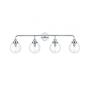 Elegant Lighting Hanson 4 Light 37" Wide Vanity Light Chrome