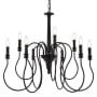 Elegant Lighting Flynx 9 Light 31" Wide Taper Candle Style Chandelier Black