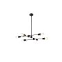 Elegant Lighting Xavier 6 Light 31" Wide Sputnik Chandelier Black