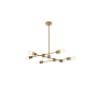 Elegant Lighting Xavier 6 Light 31" Wide Sputnik Chandelier Brass