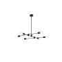 Elegant Lighting Xavier 6 Light 35" Wide Sputnik Chandelier Black