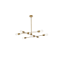 Elegant Lighting Xavier 6 Light 35" Wide Sputnik Chandelier Brass