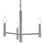 Elegant Lighting Carmella 3 Light 17" Wide Taper Candle Pendant Chrome