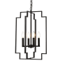 Elegant Lighting Rosenfeld 4 Light 14" Wide Pendant Black