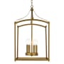Elegant Lighting Janet 4 Light 15" Wide Pendant Brass