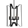 Elegant Lighting Hoffman 4 Light 14" Wide Pendant Black
