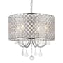 Elegant Lighting Elise 4 Light 17" Wide Crystal Pendant with Clear Royal Cut Crystals Chrome