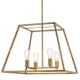 Elegant Lighting Declan 4 Light 24" Wide Lantern Chandelier Brass