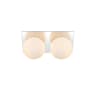 Elegant Lighting Jillian 2 Light 8" Tall Bathroom Sconce Chrome / Frosted White