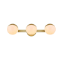 Elegant Lighting Majesty 3 Light 5" Tall Bathroom Sconce Brass / Frosted White