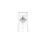 Elegant Lighting Gianni 10" Tall Bathroom Sconce Chrome / Clear