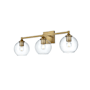 Elegant Lighting Eero 3 Light 25" Wide Vanity Light Satin Gold