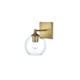 Elegant Lighting Eero 9" Tall Bathroom Sconce Satin Gold