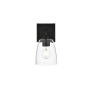 Elegant Lighting Harris 10" Tall Bathroom Sconce Black / Clear
