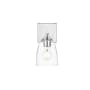 Elegant Lighting Harris 10" Tall Bathroom Sconce Chrome / Clear