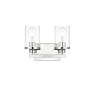 Elegant Lighting Thane 2 Light 12" Wide Vanity Light Chrome / Clear