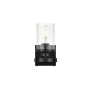 Elegant Lighting Thane 10" Tall Bathroom Sconce Black / Clear