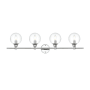 Elegant Lighting Jaelynn 4 Light 10" Tall Bathroom Sconce Chrome / Clear