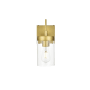 Elegant Lighting Taryin 11" Tall Bathroom Sconce Brass / Clear