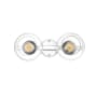 Elegant Lighting Rogelio 2 Light 7" Tall Bathroom Sconce Chrome / Clear
