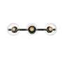 Elegant Lighting Rogelio 3 Light 7" Tall Bathroom Sconce Black / Clear