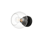 Elegant Lighting Rogelio 7" Tall Bathroom Sconce Black / Clear