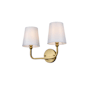 Elegant Lighting Senna 2 Light 16" Wide Vanity Light Satin Gold