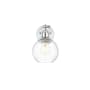 Elegant Lighting Kai 11" Tall Bathroom Sconce Chrome / Clear