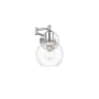 Elegant Lighting Davian 9" Tall Wall Sconce Chrome / Clear