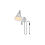 Elegant Lighting Van 18" Tall Plug-In Wall Sconce Chrome