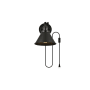 Elegant Lighting Blaise 9" Tall Plug-In Wall Sconce Black