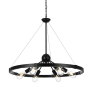 Elegant Lighting Thora 6 Light 32" Wide Suspension Pendant Black
