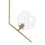 Elegant Lighting Ryland Single Light 16" Wide Pendant with Clear Glass Brass
