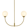 Elegant Lighting Nyomi 2 Light 30" Wide Chandelier Satin Gold